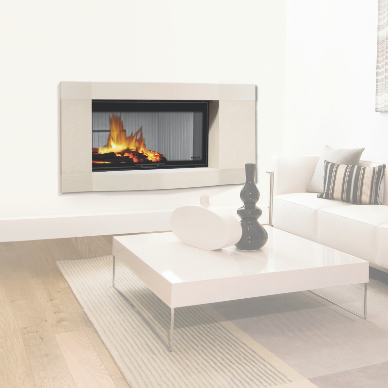 Duplex XL finition lisse - Cheminée Sur-Mesure