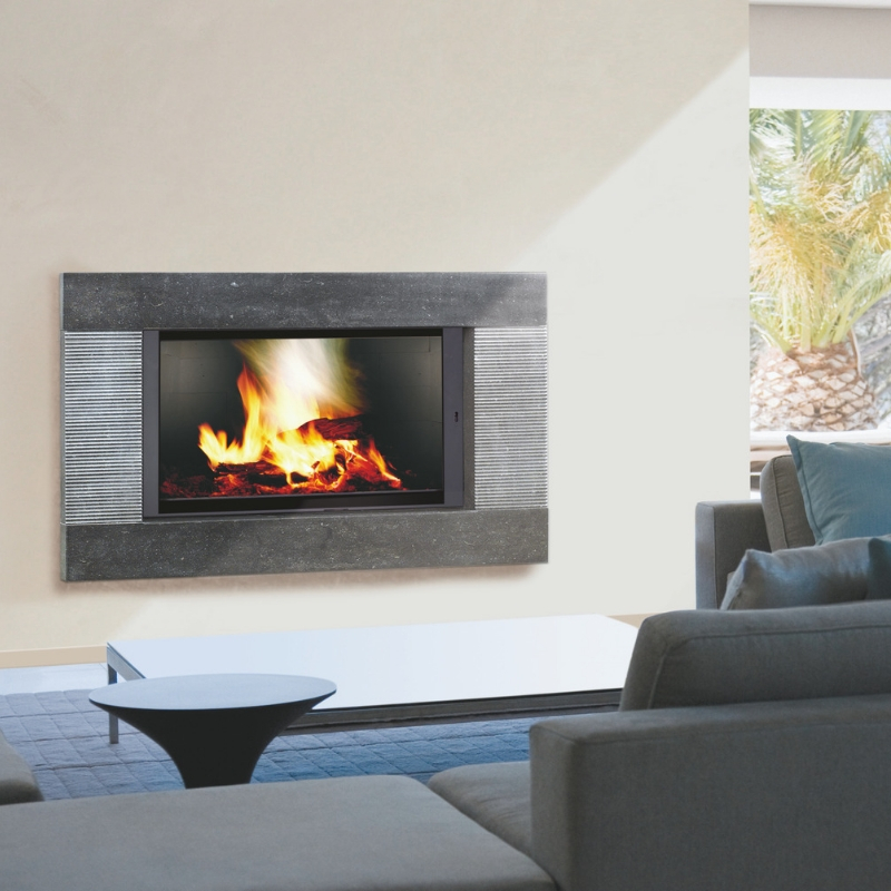 Duplex XL finition stries - Cheminée Sur-Mesure