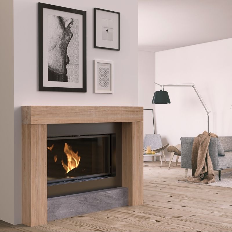 Oak-Frame Belgian Blue - Cheminée Sur-Mesure